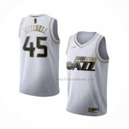 Maillot Golden Edition Utah Jazz Donovan Mitchell NO 45 2019-20 Blanc