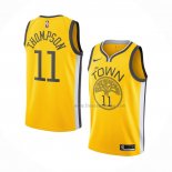 Maillot Golden State Warriors Klay Thompson NO 11 Earned Jaune