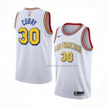 Maillot Golden State Warriors Stephen Curry NO 30 Classic Edition Blanc