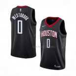 Maillot Houston Rockets Russell Westbrook NO 0 Statement Noir