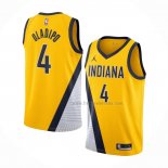 Maillot Indiana Pacers Victor Oladipo NO 4 Statement 2020-21 Jaune