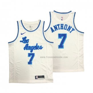 Maillot Los Angeles Lakers Carmelo Anthony NO 7 Classic 2019-20 Blanc