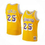 Maillot Los Angeles Lakers Ed Jones NO 25 Mitchell & Ness 1994-95 Jaune