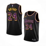 Maillot Los Angeles Lakers Kobe Bryant NO 24 Earned 2020-21 Noir