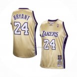 Maillot Los Angeles Lakers LeBron James NO 24 Hardwood Classics Hall of Fame 2020 Or