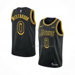 Maillot Los Angeles Lakers Russell Westbrook NO 0 Ville Noir