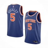 Maillot New York Knicks Immanuel Quickley NO 5 Icon 2020-21 Bleu