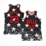 Maillot Chicago Bulls Michael Jordan NO 23 Independence Day Mitchell & Ness Noir