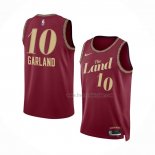 Maillot Cleveland Cavaliers Darius Garland NO 10 Ville 2023-24 Rouge