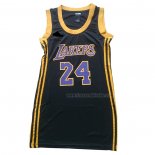 Maillot Femme Los Angeles Lakers Kobe Bryant NO 24 Noir2