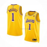 Maillot Los Angeles Lakers D'angelo Russell NO 1 Icon Jaune