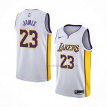 Maillot Los Angeles Lakers LeBron James NO 23 Association 2018 Blanc