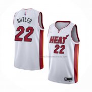 Maillot Miami Heat Jimmy Butler NO 22 Association 2021-22 Blanc