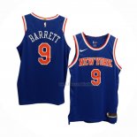 Maillot New York Knicks RJ Barrett NO 9 Icon Authentique Bleu
