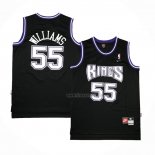 Maillot Sacramento Kings Jason Williams NO 55 Retro Noir