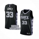 Maillot San Antonio Spurs Tre Jones NO 33 Statement 2022-23 Noir
