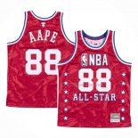 Maillot All Star 1988 AAPE x Mitchell & Ness Rouge