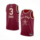 Maillot All Star 2024 Los Angeles Lakers Anthony Davis NO 3 Rouge