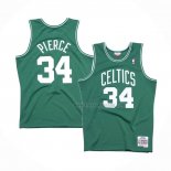 Maillot Boston Celtics Paul Pierce NO 34 Hardwood Classics Throwback Vert