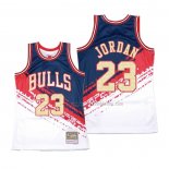 Maillot Chicago Bulls Michael Jordan NO 23 Mitchell & Ness Noir Rouge