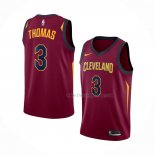 Maillot Cleveland Cavaliers Isaiah Thomas NO 3 Icon Rouge