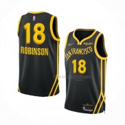 Maillot Golden State Warriors Jerome Robinson NO 18 Ville 2023-24 Noir