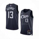 Maillot Los Angeles Clippers Paul George NO 13 Ville 2023-24 Bleu
