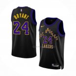 Maillot Los Angeles Lakers Kobe Bryant NO 24 Ville 2023-24 Noir