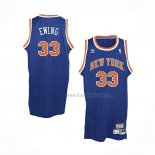 Maillot New York Knicks John Starks NO 3 Retro Bleu