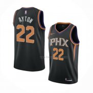 Maillot Phoenix Suns Deandre Ayton NO 22 Statement 2021 Noir