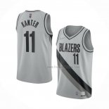 Maillot Portland Trail Blazers Enes Kanter NO 11 Earned 2020-21 Gris