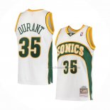 Maillot Seattle Supersonics Kevin Durant NO 35 Mitchell & Ness 2007-08 Blanc