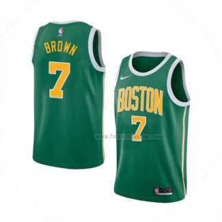 Maillot Boston Celtics Jaylen Brown NO 7 Earned 2018-19 Vert