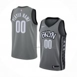 Maillot Brooklyn Nets Personnalise Statement 2019-20 Gris