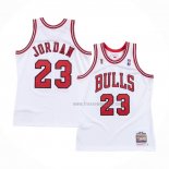 Maillot Chicago Bulls Michael Jordan NO 23 Mitchell & Ness 1995-96 Blanc
