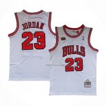 Maillot Chicago Bulls Michael Jordan NO 23 Mitchell & Ness 1998 NBA Finals Blanc