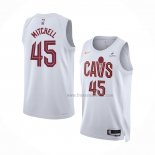 Maillot Cleveland Cavaliers Donovan Mitchell NO 45 Association 2022-23 Blanc