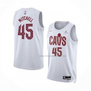 Maillot Cleveland Cavaliers Donovan Mitchell NO 45 Association 2022-23 Blanc