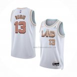 Maillot Cleveland Cavaliers Ricky Rubio NO 13 Ville 2022-23 Blanc