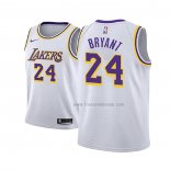 Maillot Enfant Los Angeles Lakers Kobe Bryant NO 24 Association 2018-19 Blanc