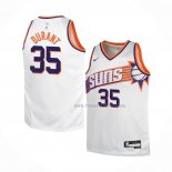 Maillot Enfant Phoenix Suns Kevin Durant NO 35 Association 2023-24 Blanc