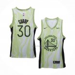 Maillot Golden State Warriors Stephen Curry NO 30 Fashion Royalty Vert