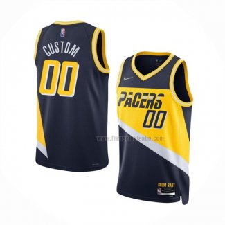 Maillot Indiana Pacers Personnalise Ville 2021-22 Bleu