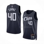 Maillot Los Angeles Clippers Ivica Zubac NO 40 Ville 2023-24 Bleu