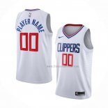 Maillot Los Angeles Clippers Personnalise Association 2020-21 Blanc
