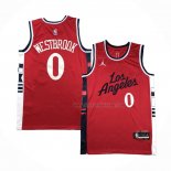 Maillot Los Angeles Clippers Russell Westbrook NO 0 Statement 2024-25 Rouge