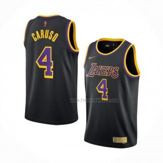 Maillot Los Angeles Lakers Alex Caruso NO 4 Earned 2020-21 Noir