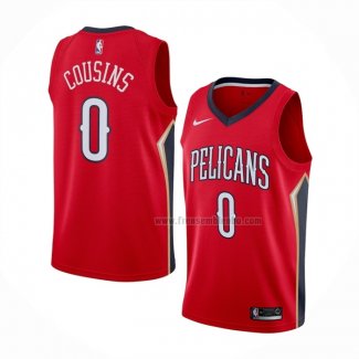 Maillot New Orleans Pelicans Demarcus Cousins NO 0 Statement Rouge
