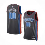 Maillot Oklahoma City Thunder Personnalise Ville 2022-23 Gris