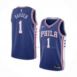 Maillot Philadelphia 76ers James Harden NO 1 Icon Bleu
